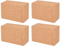 Cork Yoga Block by Trademark Innovations (Set of 4)