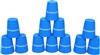 Quick Stack Cups Set of 12 Sport Stacking Cups By Trademark Innovations (Blue)