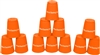 Quick Stack Cups Speed Training Sports Stacking Cups Set of 12 By Trademark Innovations (Orange)