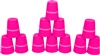 Quick Stack Cups Speed Training Sports Stacking Cups Set of 12 By Trademark Innovations (Pink)