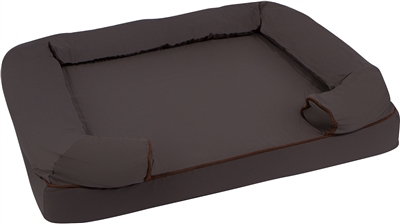36"L x 25"W Large Bolster Pet Bed Orthopedic Lounger with Memory Foam and  Zippered Cover by Primrose Pet Co.