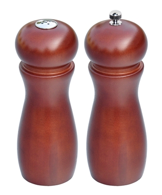 Pepper Mill Salt Shaker Rich Cherry Finish By Trademark Innovations