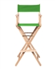 Director's Chair Counter Height Light Wood By Trademark Innovations (Green)