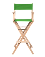 Director's Chair Counter Height Light Wood By Trademark Innovations (Green)
