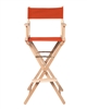 Director's Chair Counter Height Light Wood By Trademark Innovations (Orange)