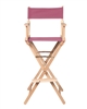 Director's Chair Counter Height Light Wood By Trademark Innovations (Pink)