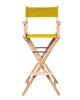 Director's Chair Counter Height Light Wood By Trademark Innovations (Yellow)