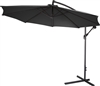 10' Deluxe Polyester Black Offset Patio Umbrella