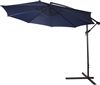 10' Deluxe Polyester Offset Patio Umbrella by Trademark Innovations (Blue)