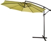 10' Deluxe Polyester Light Green Offset Patio Umbrella by Trademark Innovations