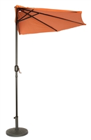 9' Patio Half Umbrella by Trademark Innovations (Orange)