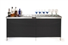 Trademark Innovations Portable Bar Table Two Skirts Carrying Case Included (78"L x 15"W x 36"H)