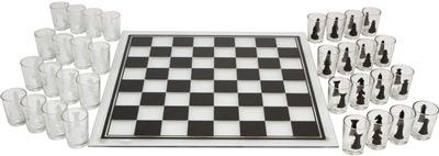 EZ Drinker Shot Checker Set Game Premium Board Glasses Included