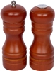 Peppermill Salt Shaker Set 5 Inches High With a Walnut Finish by Trademark Innovations