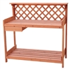 Fir Wood Garden Potting Table By Trademark Innovations