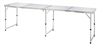 Portable Adjustable Lightweight Quad Size Aluminum Folding Table by Trademark Innovations