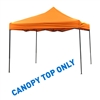 10' x 10' Square Replacement Canopy Gazebo Top Assorted Colors By Trademark Innovations (Orange)