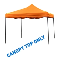 10' x 10' Square Replacement Canopy Gazebo Top Assorted Colors By Trademark Innovations (Orange)