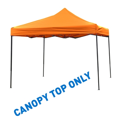 10' x 10' Square Replacement Canopy Gazebo Top Assorted Colors By Trademark Innovations (Orange)