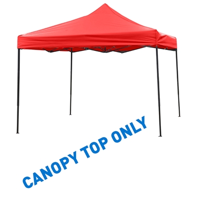 10' x 10' Square Replacement Canopy Gazebo Top Assorted Colors By Trademark Innovations(Red)