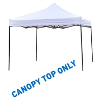 10' x 10' Square Replacement Canopy Gazebo Top Assorted Colors ByTrademark Innovations (White)