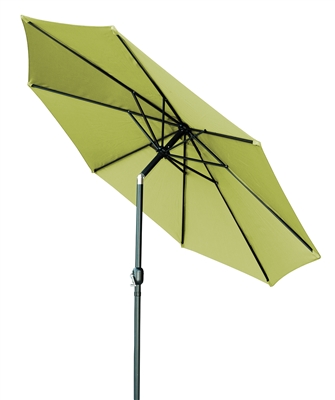 10' Tilt with Crank Patio Umbrella with Bronze-Finish Starburst Base by Trademark Innovations (Light Green)