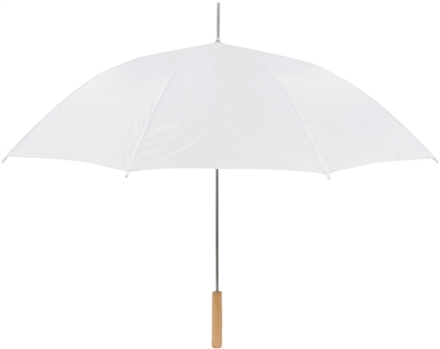 35" White Umbrella Wedding Umbrella Auto Open 10 Pack