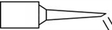 MicroFine Single Sided Chisel, 0.9mm (.035) TD-100 Soldering tip 