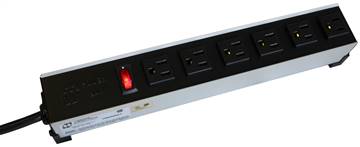 8 Outlet Heavy Duty Power Strip - 6ft Cord, 5-15P Plug, 5-15R Receptacles, On/Off Switch