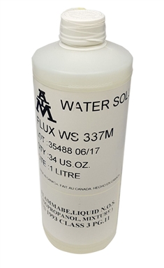 AIM Solder WS337M Water Soluble Liquid Flux, 1 Liter
