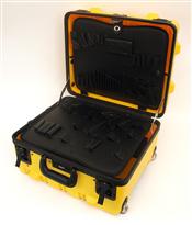 369THY-SGSH SUPER-SIZE TOOL CASE WITH WHEELS AND TELESCOPING HANDLE COLOR YELLOW
