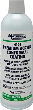 419E-340G Premium Acrylic Conformal Coating, Aerosol 340 g (12 oz)