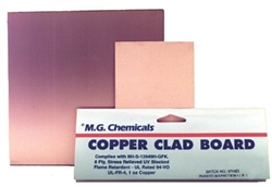 Copper Clad Boards Plain (1oz copper), Single Sided, 1/16", 4"x6"