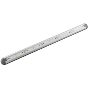 LED LIGHT BAR 11 INCH LENGTH 12VDC 10 WHITE LEDS GRAY ALUMINUM HOUSING WATERPROOF 3.4 WATTS Cool White (5700K)