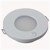LED LIGHT ROUND INTERIOR 12/24VDC 14 WHITE LEDS WHITE HOUSING WITH TOUCH SWITCH ON HOUSING 2.5 WATTS