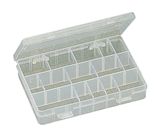 Plastic Box w/dividers 200 x 135 x 39 mm