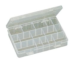 Plastic Box w/dividers 200 x 135 x 39 mm