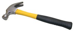 Heavy-duty Curved Claw Hammer w/fiberglass Handle - 16 oz