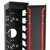 44U Heavy-Duty Vertical Fingered Rack Cable Manager with Door 8" wide