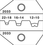 PA2033 DIE 22-12 AWG OPEN BARREL