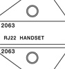 PA2063 DIE RJ22 HANDSET(WE/SS) BLISTER