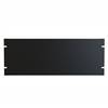 4U steel formed rack panel Finished in matte black powder paint