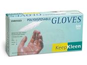 KeepKleen 2 mil. Clear Polyethylene Disposable Gloves