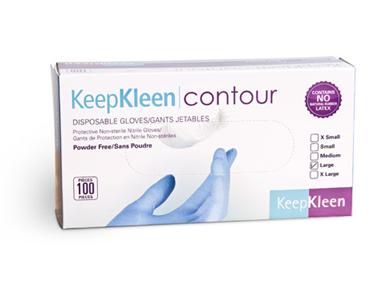 KeepKleen Powder-free Contour Nitrile Disposable Gloves