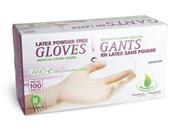 Lano-e 5 mil. Powder-free Moisturizing Latex Disposable Gloves with Vitamin E + Lanolin