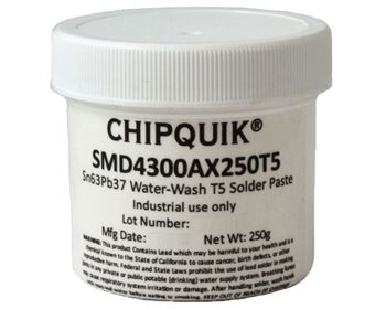 Solder Paste in jar 250g (T5) 63Sn/Pb37 water washable