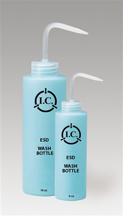 8oz Wash Bottle, Static Safe Dissipative Bottles