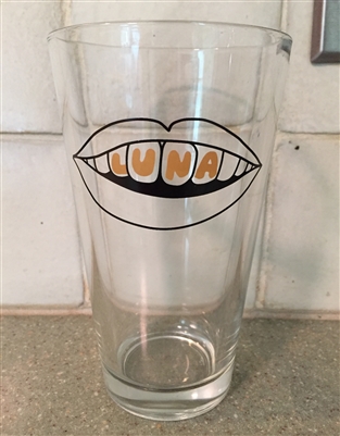 the LUNA music pint glass