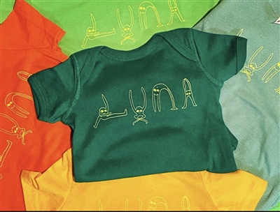 the LUNA music stretch kid's tee shirt (green)