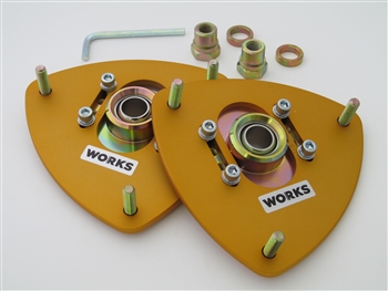 WORKS Adjustable Camber Plates (Front) - BRZ / FRS / 86